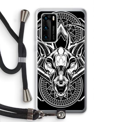 Oh Deer: Huawei P40 Transparant Hoesje met koord