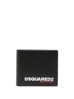 DSQUARED2 portefeuille pliant à logo embossé - Noir