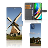 Motorola Moto G9 Plus Flip Cover Molen - thumbnail