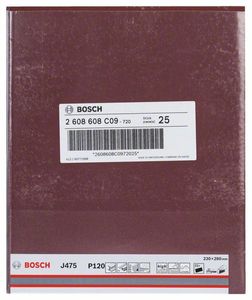 Bosch Accessories J475 2608608C09 Schuurblad Korrelgrootte (num) 120 (b x h) 230 mm x 280 mm 1 stuk(s)