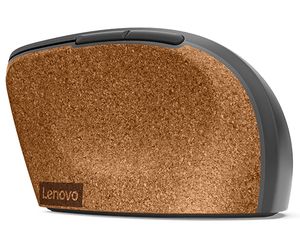 Lenovo Go Wireless Vertical Ergonomische muis Draadloos Optisch Grijs, Hout 6 Toetsen 2400 dpi Ergonomisch