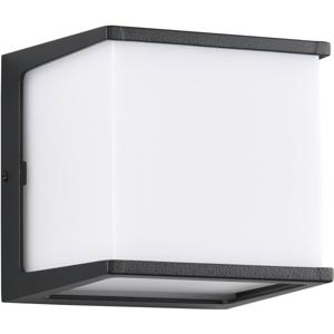 LED Tuinverlichting - Buitenlamp - Wandlamp - Trion Lera - 8W - Warm Wit 3000K - Vierkant - Mat Zwart - Aluminium