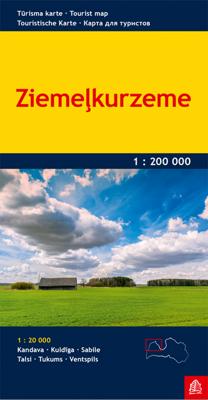 Wegenkaart - landkaart 1 Ziemelkurzeme Kurzeme Noord - Letland | Jana Seta