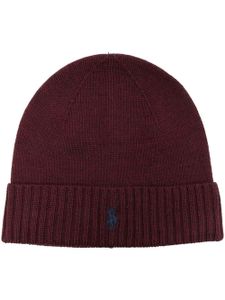 Polo Ralph Lauren bonnet à logo brodé - Rouge