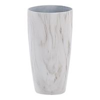 Beliani LIMENARI - plantenbak voor buiten-Wit-Stenenmix - thumbnail