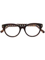 Stella McCartney Eyewear lunettes de vue à monture papillon - Marron - thumbnail