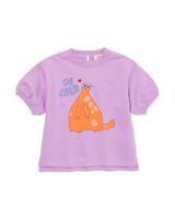 HEMA Baby T-shirt Kat Paars (paars)