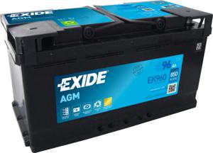 Exide EK960 voertuigaccu AGM (Absorbed Glass Mat) 96 Ah 12 V 850 A Auto