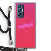 Vice Glow: Oppo Find X3 Neo Transparant Hoesje met koord