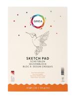 Schetsblok qrea a4 24vel 120gr gelijmd