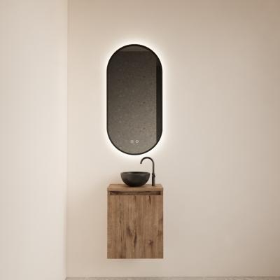 BWS Fonteinmeubel Meadow 40x50 cm Wellington Oak Incl. Topplaat - Fonteinmeubel Meadow 40x50 cm Wellington Oak Incl. Topplaat