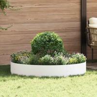 Tuin Bloempot Wit 120 x 120 x 20 cm Staal