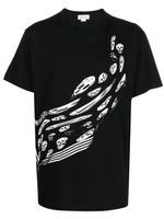 Alexander McQueen t-shirt à imprimé squelette - Noir