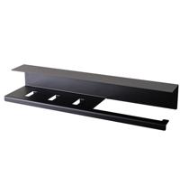 LIROdesign keukenrolhouder Stockholm zwart - 610 mm - per stuk