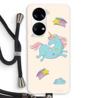 Vliegende eenhoorn: Huawei P50 Transparant Hoesje met koord
