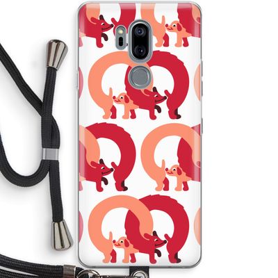 Dogs: LG G7 Thinq Transparant Hoesje met koord