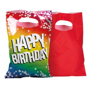 Feestzakjes &apos;Happy Birthday&apos; (6st)