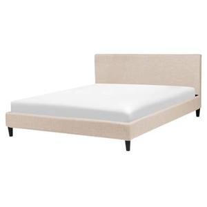 Beliani - FITOU - Tweepersoonsbed - Beige - 160 x 200 cm - Polyester