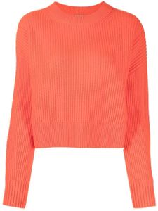 N.Peal pull en cachemire à design nervuré - Orange