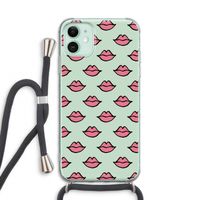 Lipjes: iPhone 11 Transparant Hoesje met koord Lipjes: iPhone 11 Transparant Hoesje met koord
