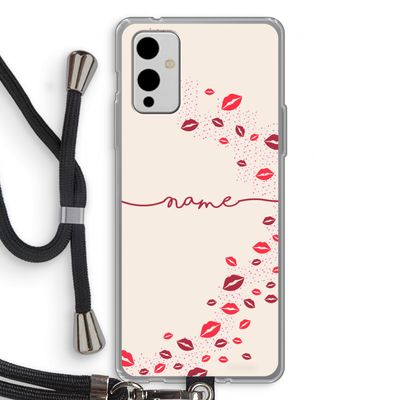 Kusjes: OnePlus 9 Transparant Hoesje met koord