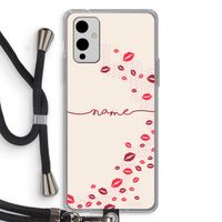 Kusjes: OnePlus 9 Transparant Hoesje met koord
