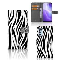 OPPO Find X3 Lite | Telefoonhoesje | Met pasjeshouder | Zebra