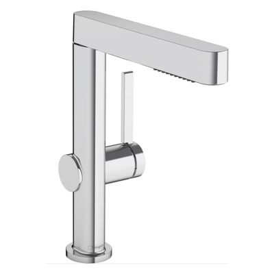 Hansgrohe Wastafelkraan Finoris 230 2 Jets Met Uittrekbare Vuistdouche Met PushOpen Chroom