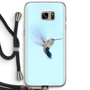 Kolibri: Samsung Galaxy S7 Edge Transparant Hoesje met koord