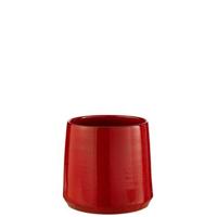 J-Line bloempot Rond - keramiek - rood - medium - Ø 24 cm