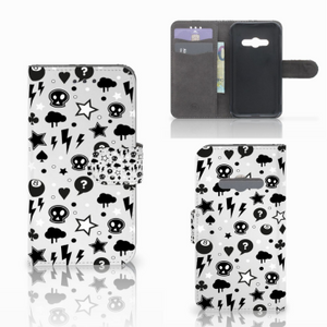 Telefoonhoesje met Naam Samsung Galaxy Xcover 3 | Xcover 3 VE Silver Punk