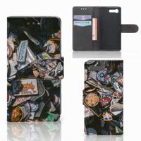 Sony Xperia X Compact | Telefoonhoesje met foto | Badges | Portemonnee hoesje