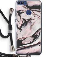 Roze stroom: Huawei P Smart (2018) Transparant Hoesje met koord