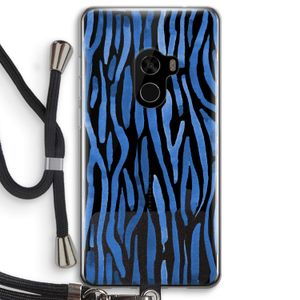 Blauwe nerven: Xiaomi Mi Mix 2 Transparant Hoesje met koord