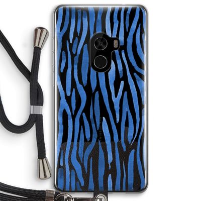 Blauwe nerven: Xiaomi Mi Mix 2 Transparant Hoesje met koord