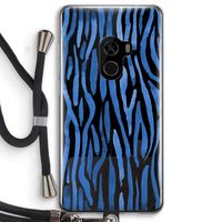 Blauwe nerven: Xiaomi Mi Mix 2 Transparant Hoesje met koord