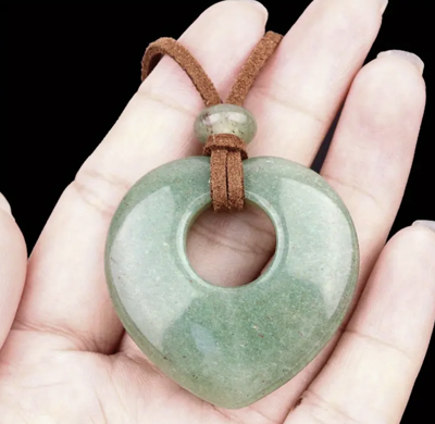 Boheemse aventurijn hart ketting - Sieraden - Spiritueelboek.nl