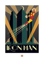 Kunstdruk Marvel Deco Iron Man 60x80cm