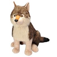 Pluche wolf grote dierenknuffel 70 cm - thumbnail