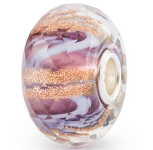 Trollbeads TGLBE-30102 Kraal Violet Melodie zilver-glas