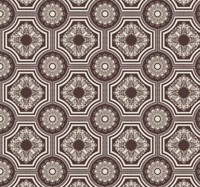 Ornamental behang woonkamer
