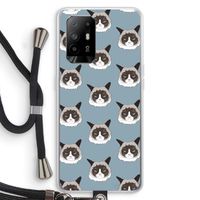 It's a Purrr Case: Oppo A94 5G Transparant Hoesje met koord