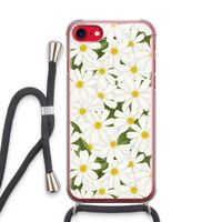 Summer Daisies: iPhone SE 2020 Transparant Hoesje met koord