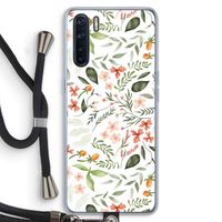Sweet little flowers: Oppo A91 Transparant Hoesje met koord