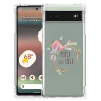 Google Pixel 6A Stevig Bumper Hoesje Boho Text - thumbnail