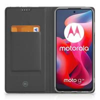 Motorola Moto G24 | G04 | G24 Power Stand Case Zwart Roze Vormen