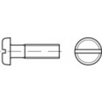 TOOLCRAFT TO-5445648 Platkopschroeven M6 25 mm Sleuf DIN 85 Messing 200 stuk(s)