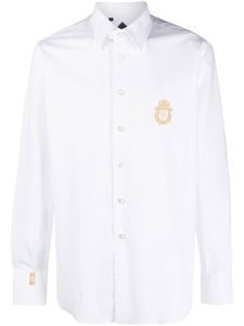 Billionaire chemise à logo brodé - Blanc