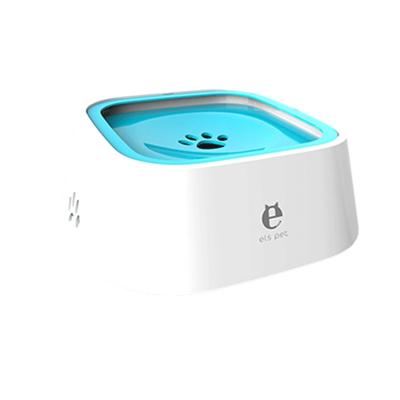 Huisdier drinken water Bowl drijvende niet natte mond Bowl kat hond drink water artefact (blauw)