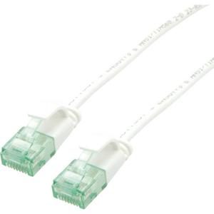roline recycled material RJ45 (cross) Netwerkkabel Aansluitkabel CAT 6A U/UTP 0.3 m Wit